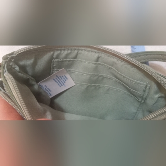 Arizona Jean Co Green purse cute little 7" across EUC - Picture 3 of 7